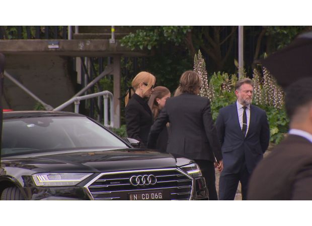 Nicole Kidman's mother was honored at a memorial service in Sydney.