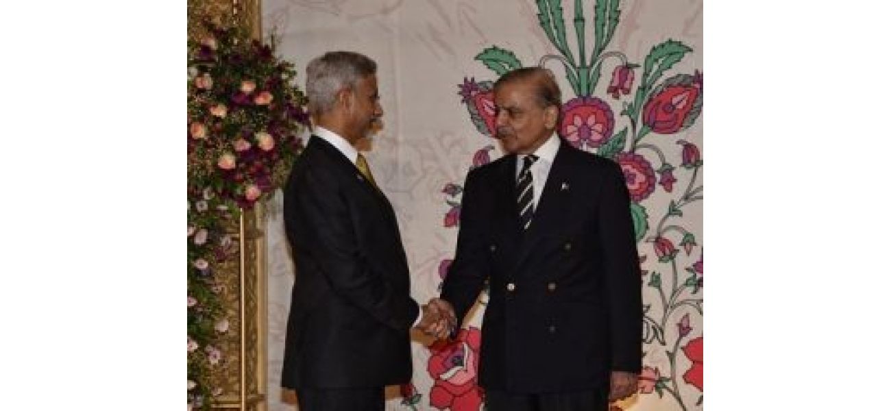 India's Foreign Minister Jaishankar had a short conversation with Pakistani PM Shehbaz Sharif at a reception for the SCO.