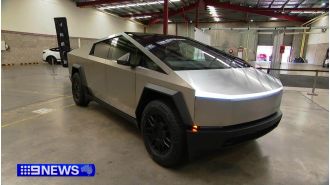 Australian car rally sees debut of Tesla's Cybertruck model.