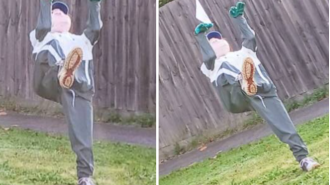 A statue of Raygun, a popular breakdancer, was discovered on a nature strip in Melbourne.