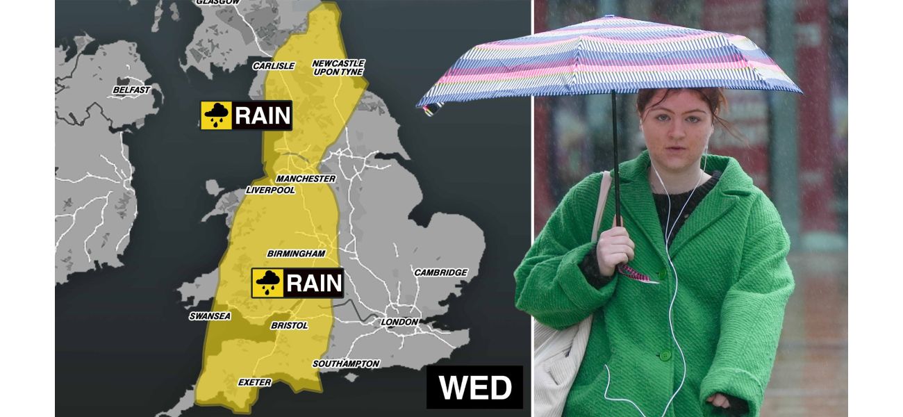 UK preparing for 3 inches of rain and then warmer weather.