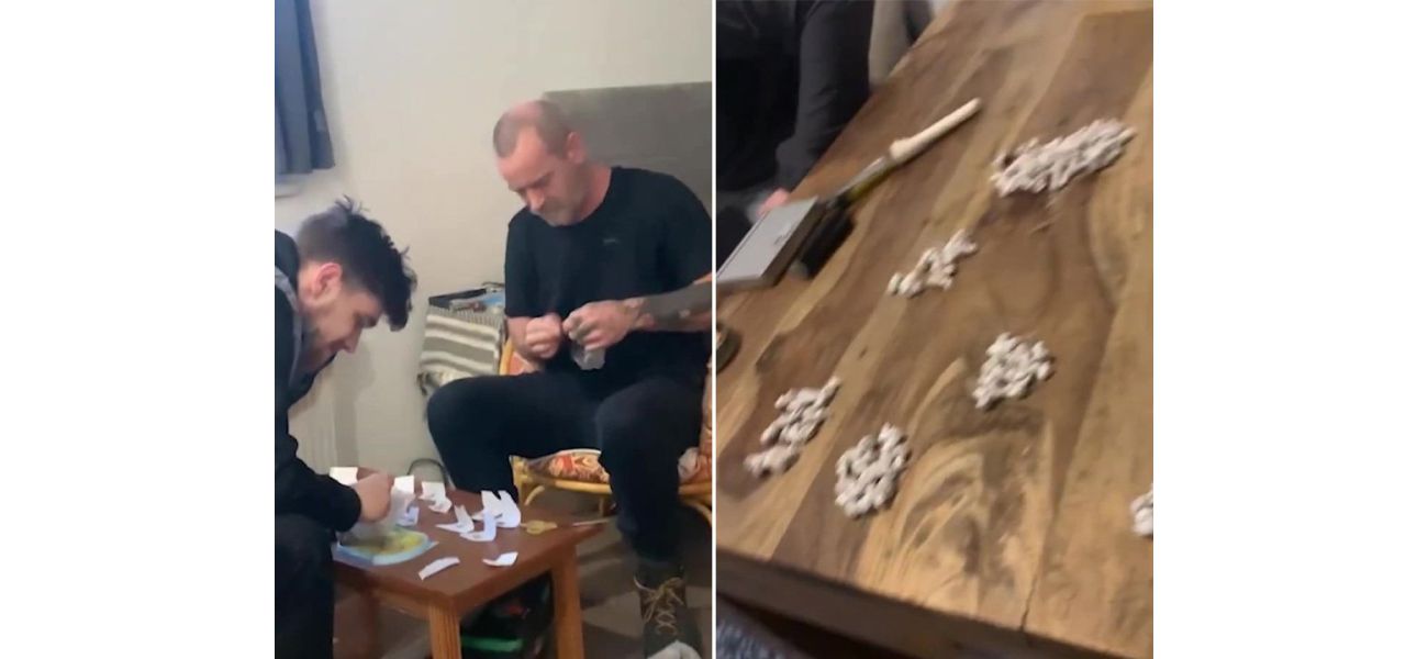Cops ridicule drug dealers for recording themselves packaging illegal substances.