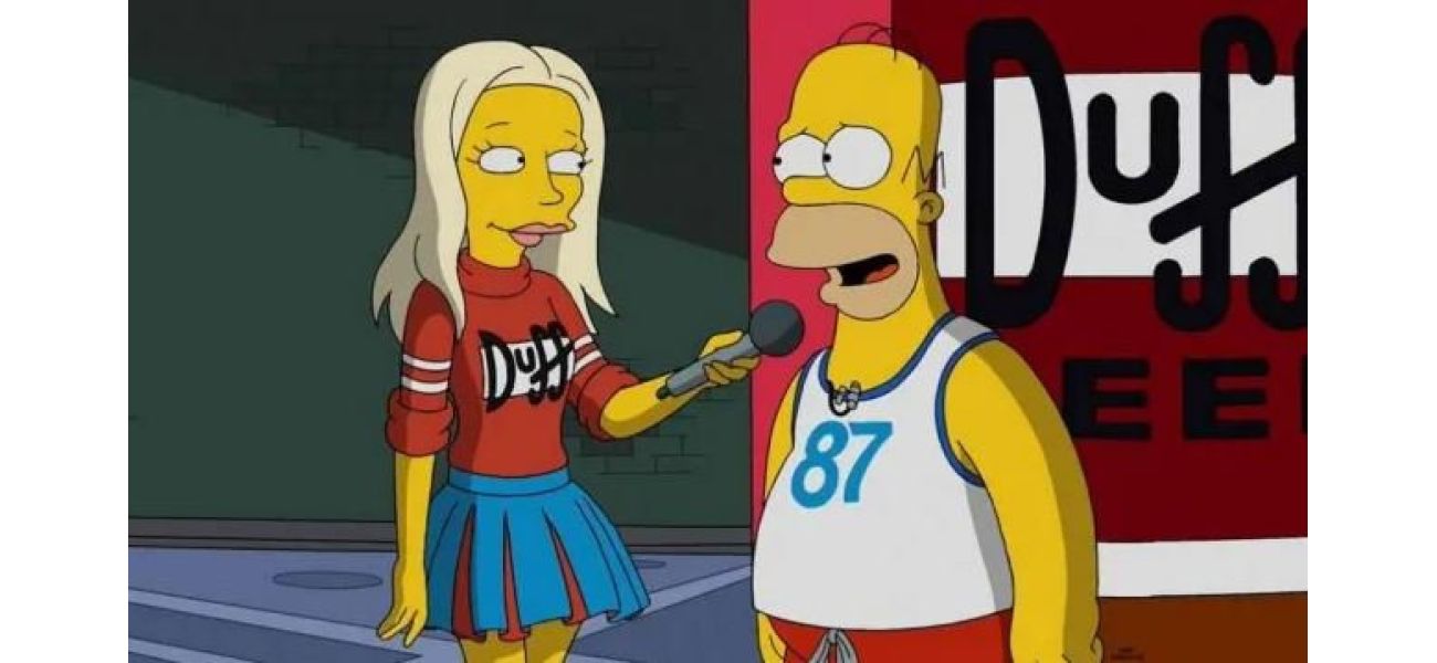 A TV celebrity shares their experience of appearing on The Simpsons.
