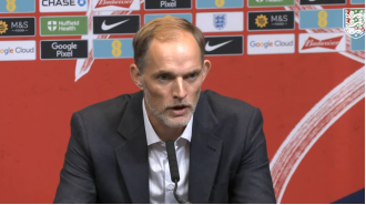 New England's new manager, Thomas Tuchel, reveals his stance on singing the national anthem during his first press conference.