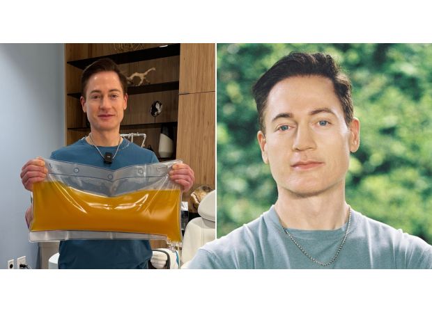 A fanatic of staying young gets rid of all his blood to achieve eternal life.