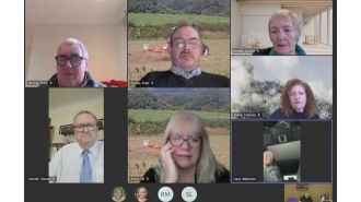 A priest was caught on a Zoom call while driving to a funeral.