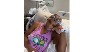 Serena Williams had a non-cancerous growth removed from her neck.
