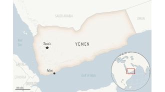 American B-2 stealth bombers strike Yemen rebels' underground bunkers.