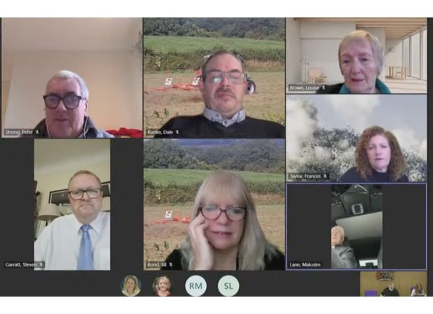 A priest was caught on a Zoom call while driving to a funeral.