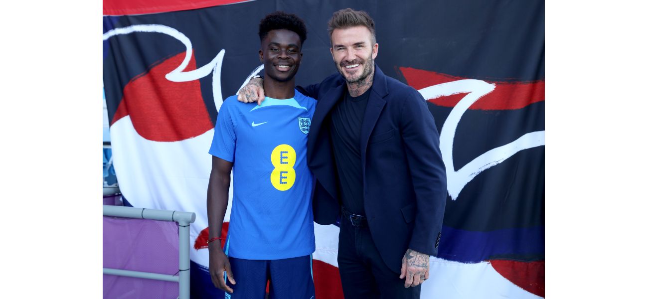 David Beckham thinks highly of Arsenal's Bukayo Saka, calling him a great player.