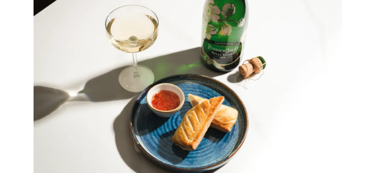 Fast-food chain offers expensive champagne at £75 per glass.