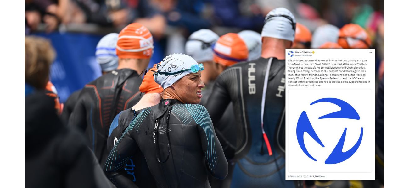 A British triathlete passed away from a heart attack while participating in a triathlon in Spain.