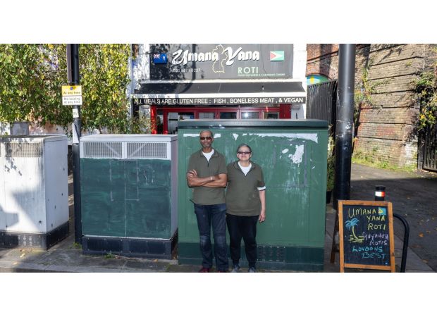 Grandmother battles for 12 years to remove five large boxes blocking her restaurant.