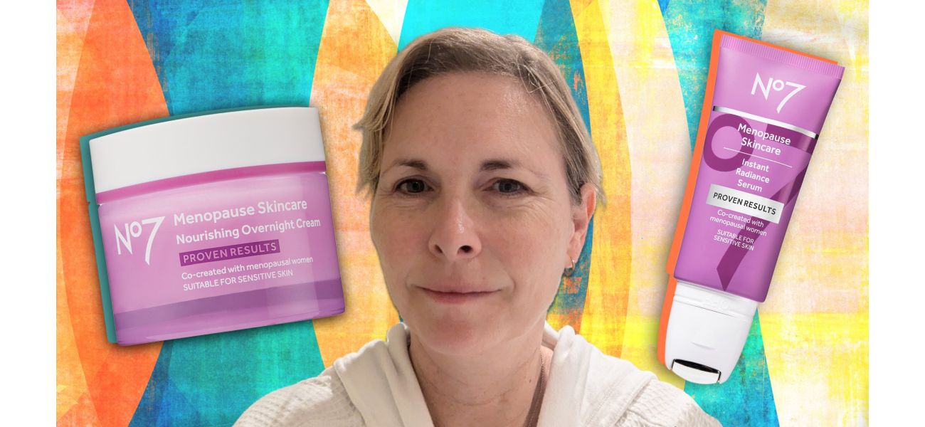 Did 7,000 menopausal women contribute to this skincare range's effectiveness?
