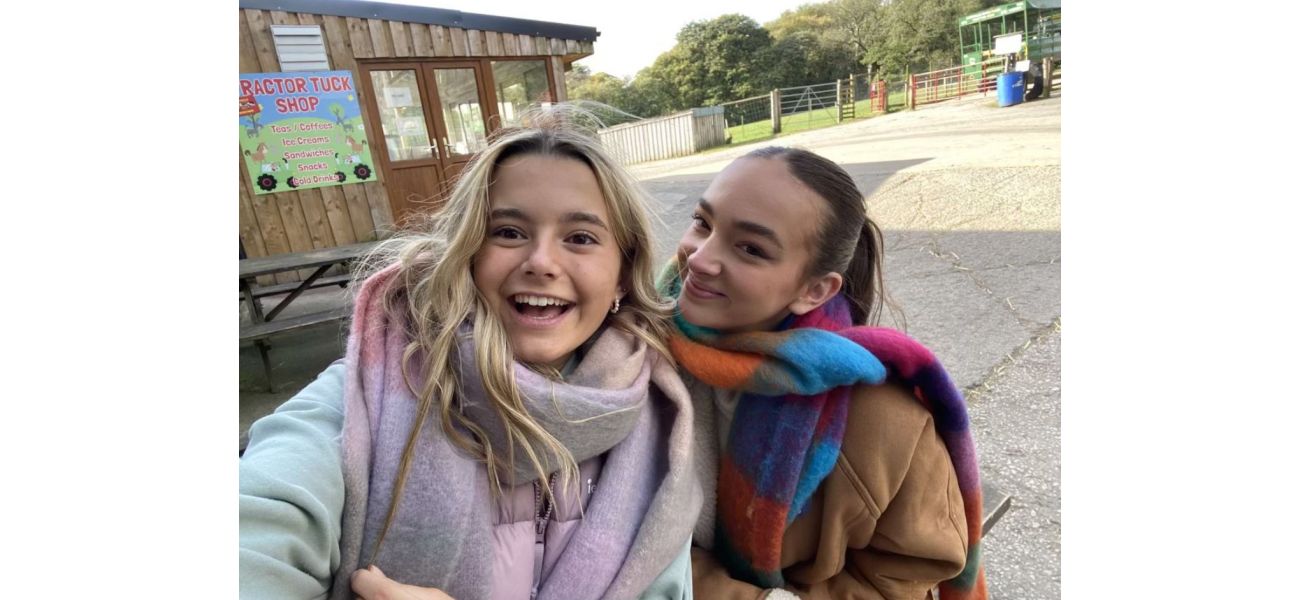 Hollyoaks actress Isabelle Smith takes photo with friend from competing TV show.