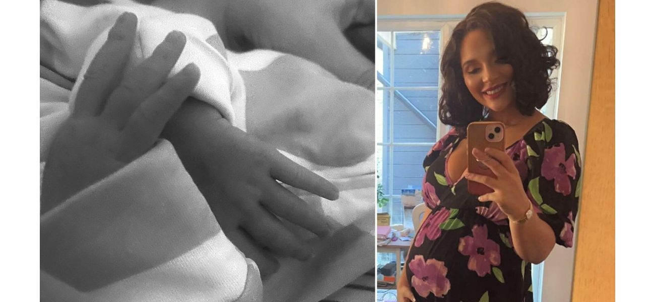Actress Charlotte Chilton overjoyed with birth of daughter.
