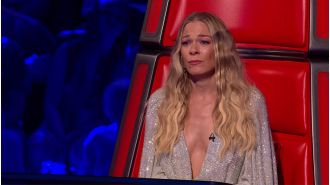 LeAnn Rimes was emotional on The Voice UK after a powerful performance.