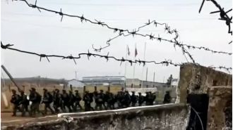 First video of North Korean soldiers getting ready to battle in Europe.