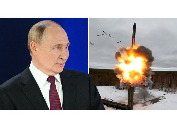 Putin shows off strength with nuclear missile tests.