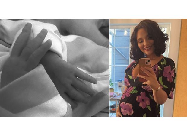 Actress Charlotte Chilton overjoyed with birth of daughter.