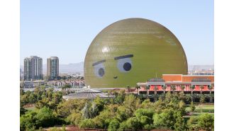 Huge lit-up sphere relocated after being rejected by Londoners.