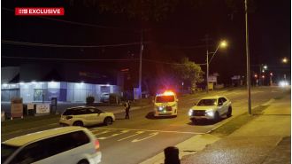 A man in Queensland was shot by police after a chase and stand-off.