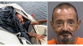 A man named Lieutenant Dan who defeated Hurricane Milton on his boat has been arrested for refusing to move it.