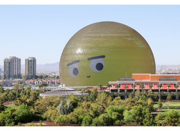 Huge lit-up sphere relocated after being rejected by Londoners.