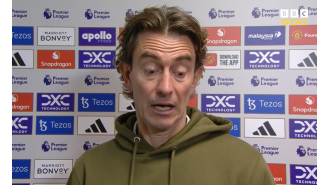 Frank commends Eriksen's dominant performance in Manchester United's game against Brentford.
