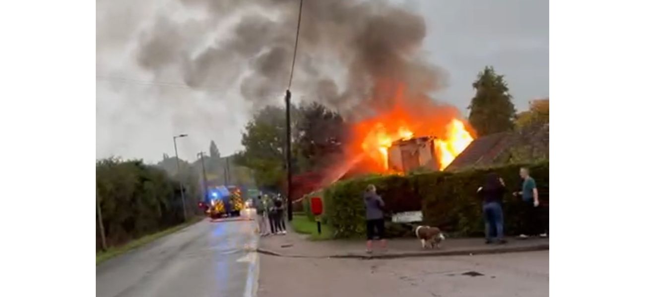 Massive blast destroys home, resulting in death of one person and severe injury to another.