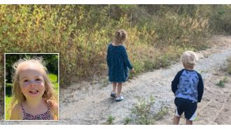 A 3-year-old girl was tragically killed in a hit-and-run accident after being pictured picking flowers in a photo taken just minutes before.