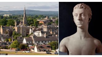 Antique marble bust discovered supporting shed to be auctioned for £2.5 million.