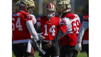 McCaffrey, Purdy, and Pearsall will all play their first game for the 49ers against the Chiefs.