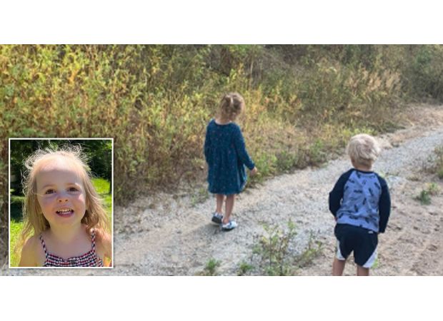 A 3-year-old girl was tragically killed in a hit-and-run accident after being pictured picking flowers in a photo taken just minutes before.
