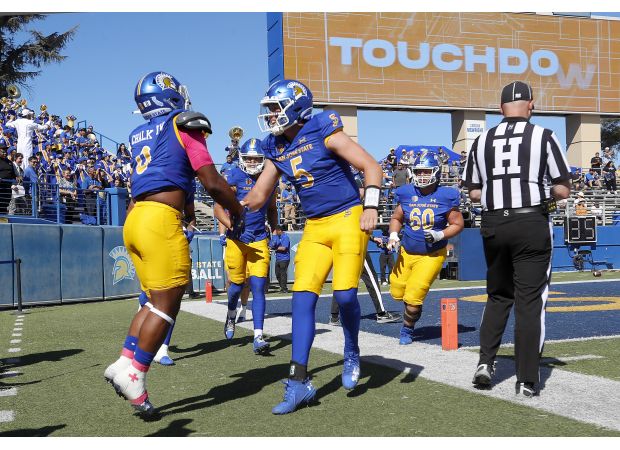SJSU improves to 5-2 with homecoming victory against Wyoming.