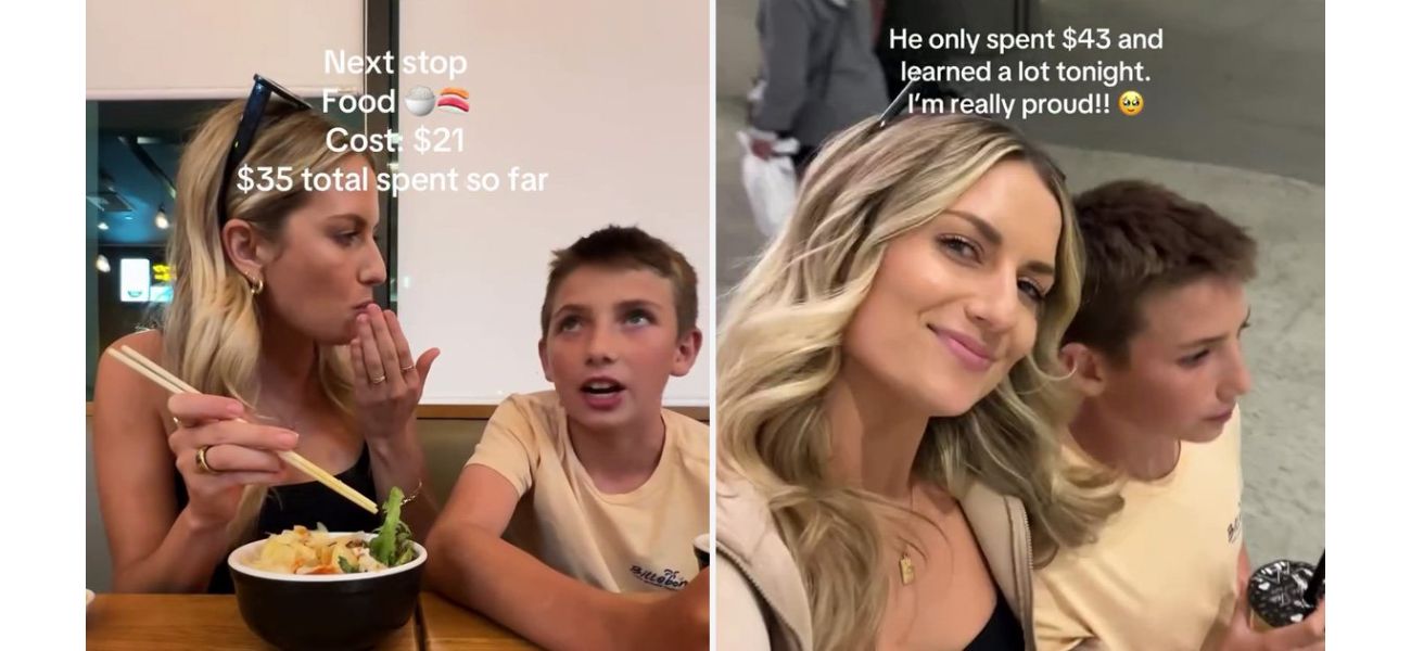 I compensate my 12-year-old son for taking me out on dates, which I believe is beneficial for his upbringing.