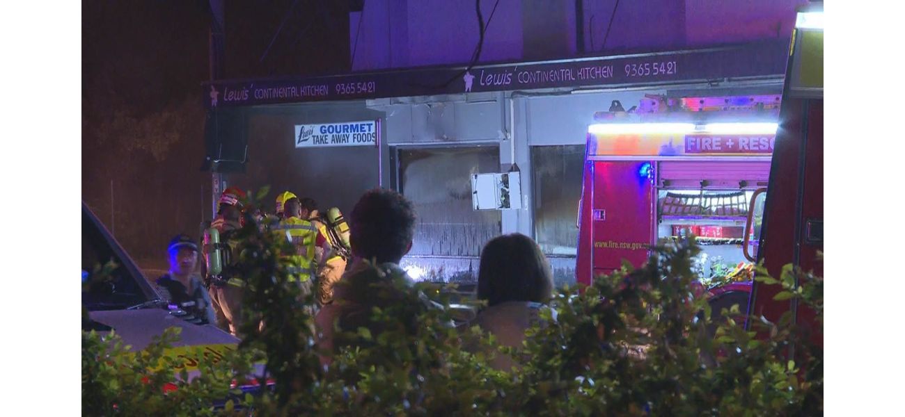 Police search for witnesses and evidence following a suspicious fire that destroyed a cafe in Bondi.
