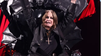 Ozzy Osbourne, at 75 years old, makes light of his numerous surgeries by saying he's almost dead.