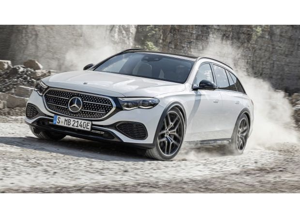 The Mercedes Benz E 450 is a 4Matic All Terrain Estate Station Wagon expected to be released in 2024.