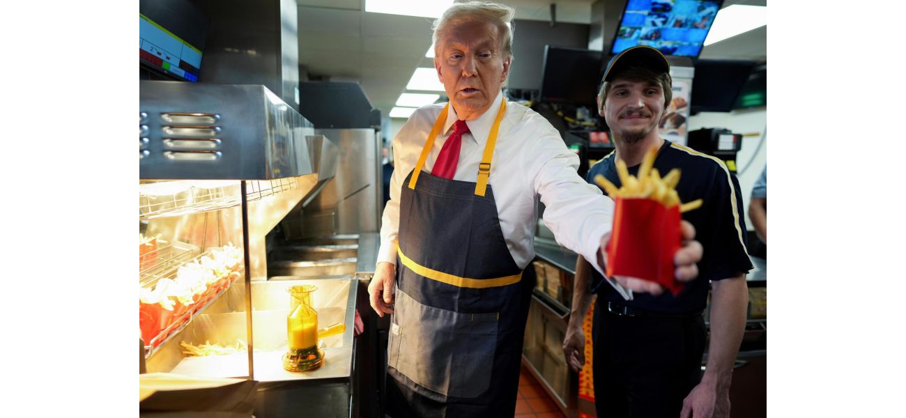 Trump multitasks by doing a shift at a McDonald's and giving a press conference at the drive-thru in Pennsylvania.