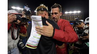 Belichick and Gruden discuss key factors for 49ers-Chiefs matchup in pregame analysis.