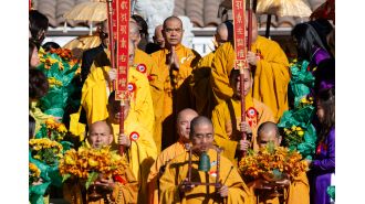New Buddhist temple in Bay Area shows resilience through its vast size.