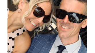 A teenager on trial for killing a Brisbane mother of two claims he only saw his friend holding a knife, according to a judge's account.