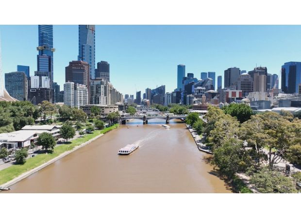 Two people taken into custody following the death of a man who drowned in the Yarra River in Melbourne.