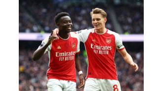 Mikel Arteta provides update on injuries to Bukayo Saka, Martin Odegaard, and Jurrien Timber.