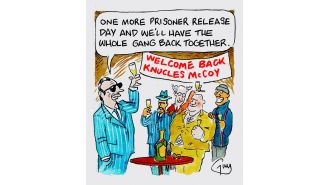 Guy Venables creates a daily cartoon for Metro.