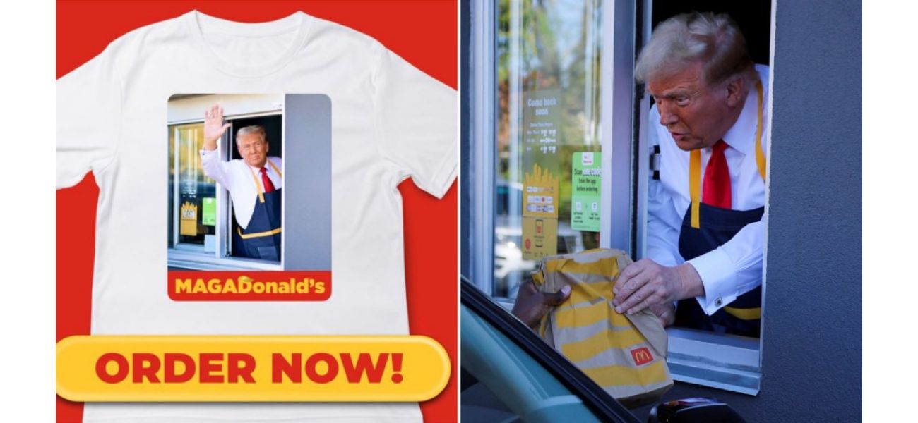 Trump's new shirt shows him at McDonald's, but the restaurant is distancing itself from the promotion.
