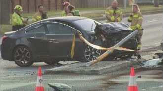 Police critical incident results in closing of major Sydney highway and death of driver.