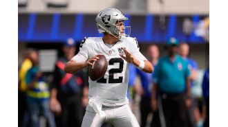 Raiders quarterback Aidan O'Connell will miss 4-6 weeks due to a broken thumb, according to a source.