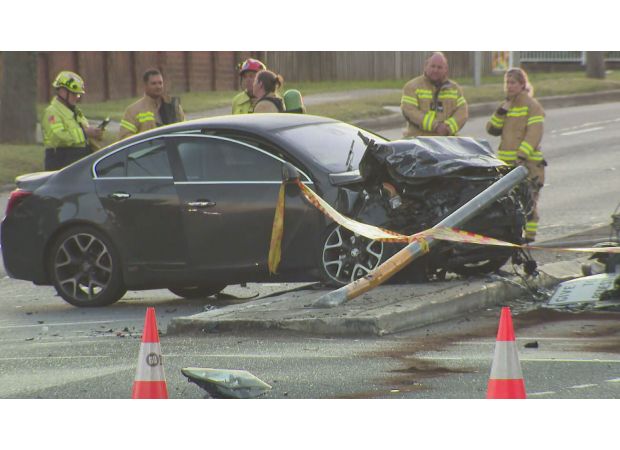 Police critical incident results in closing of major Sydney highway and death of driver.